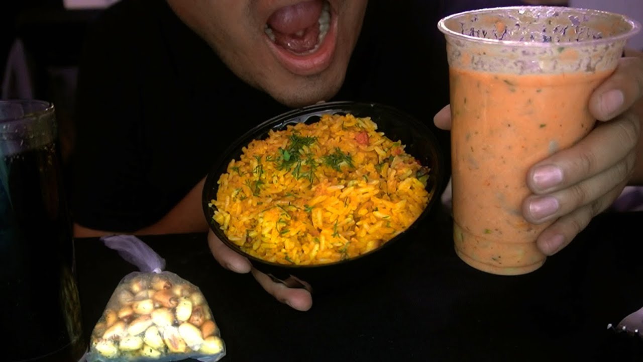 ASMR arroz con mariscos + leche de tigre | comida peruana