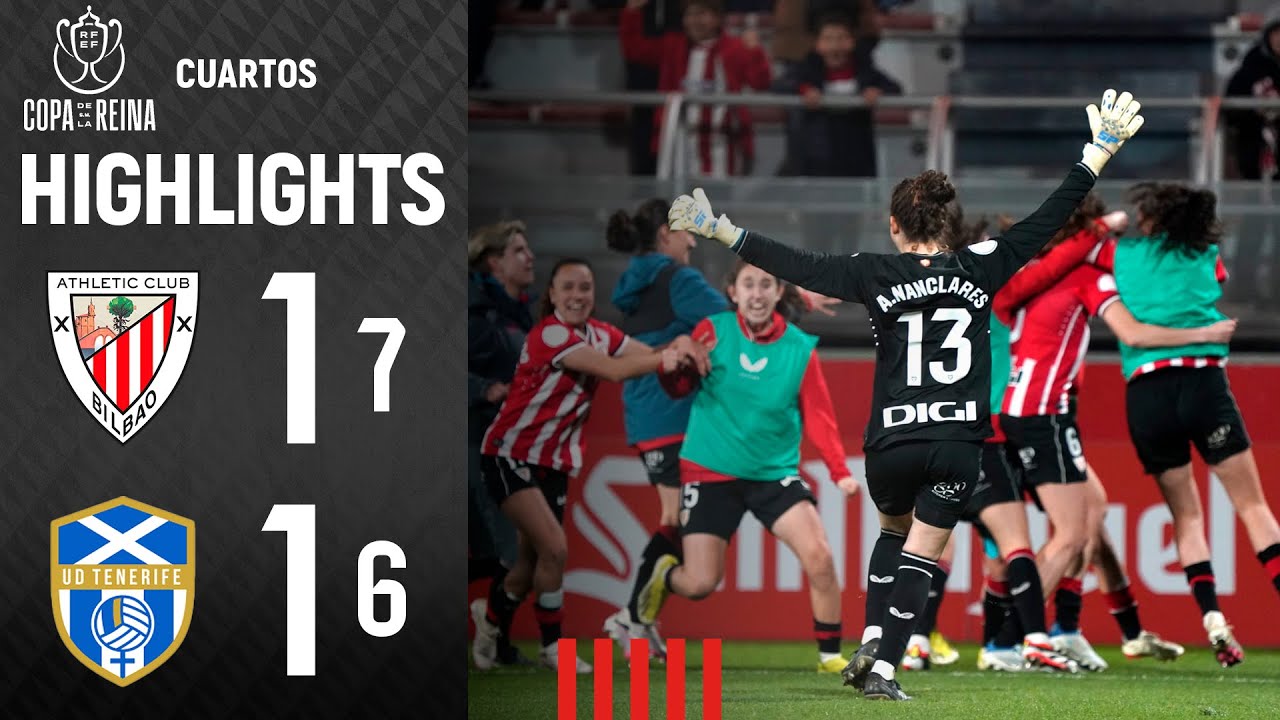 RESUMEN | Athletic Club 1-1 (7-6) UD Tenerife | Copa 1/4