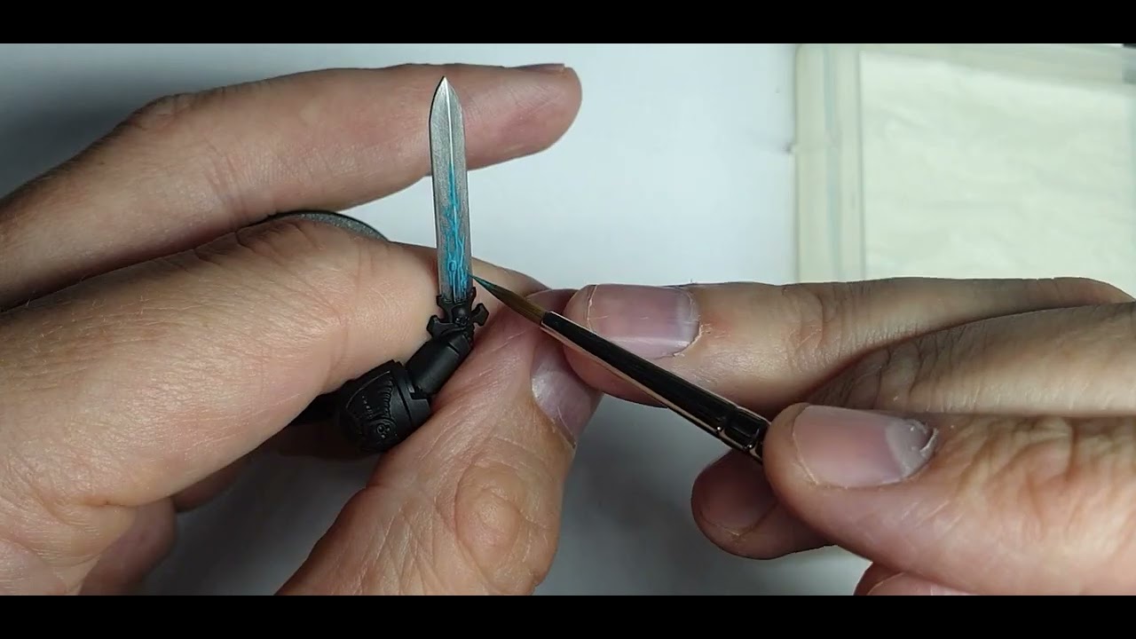How to paint energy effects on power swords