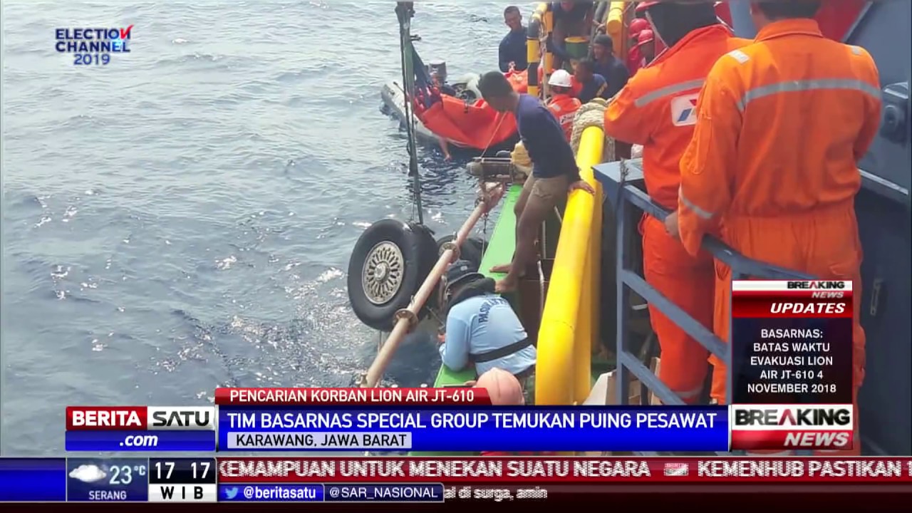 Penampakan Badan Pesawat Lion Air di Bawah Laut