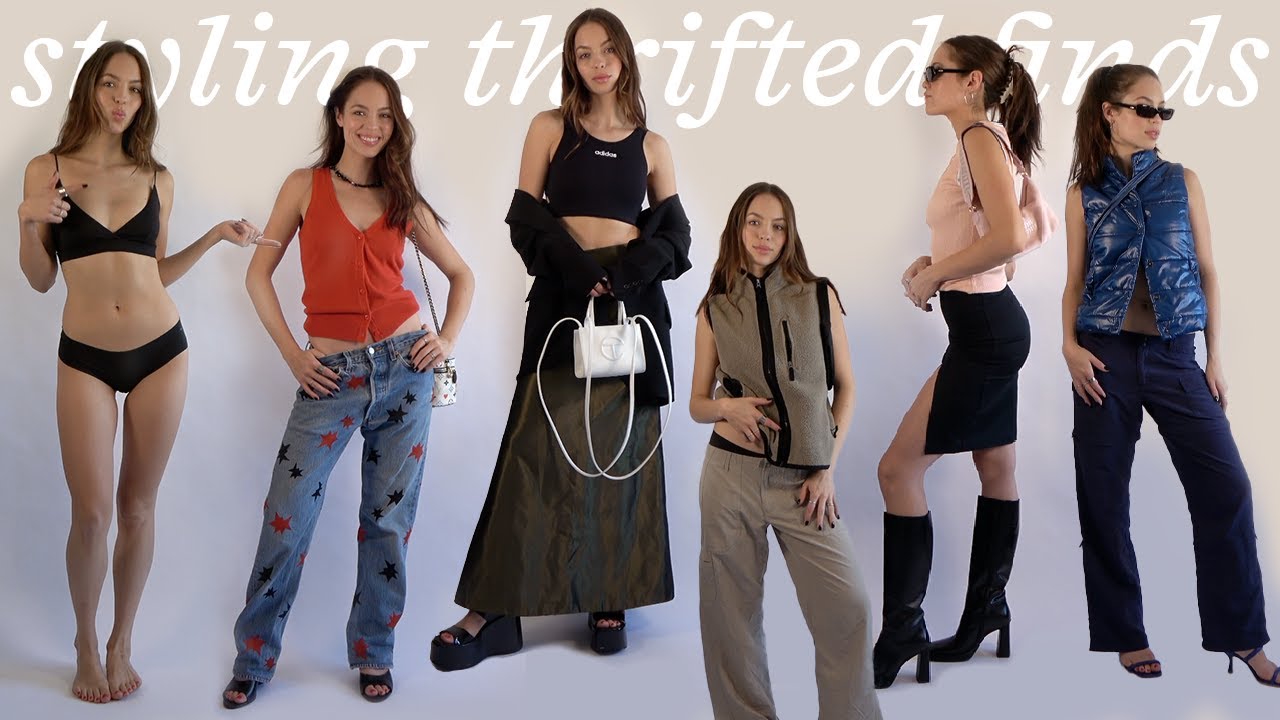 styling thrifted outfits