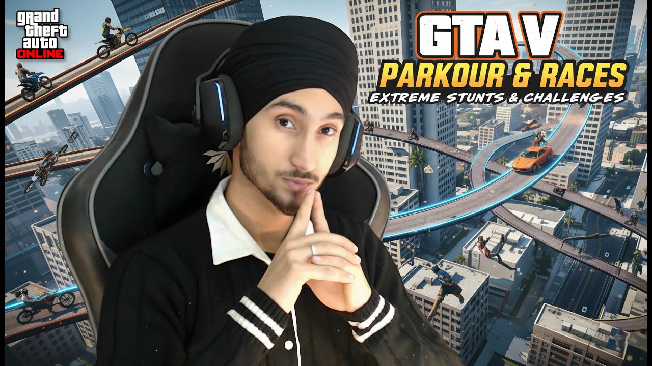 LIVE: GTA V Online – Pro Parkour Stunts & High-Speed Races! 🚗💨 | Guri Plays\