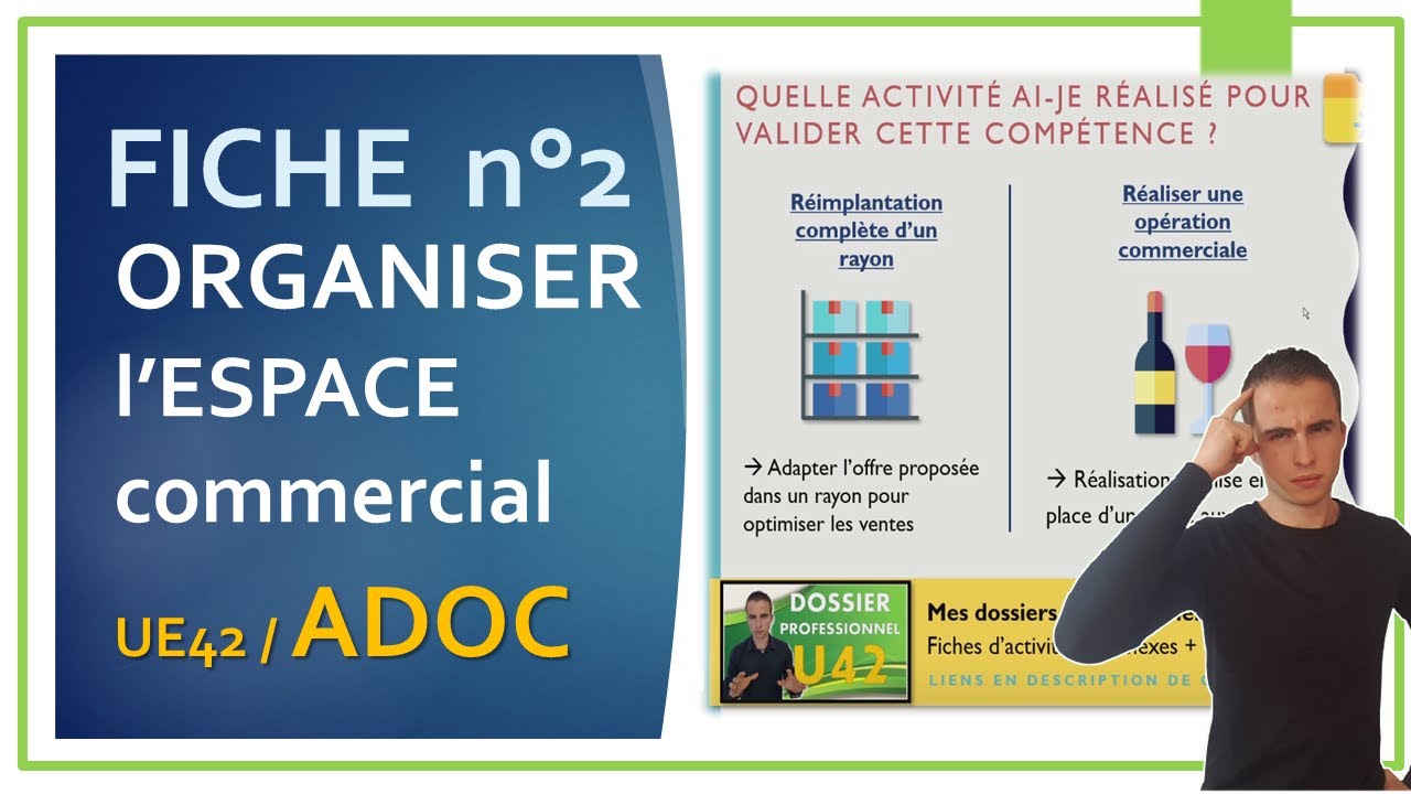 BTS MCO | Fiche 2 en ADOC : Organiser l'espace commercial | M&eacute;thodologie & id&eacute;es d'activit&eacute;s