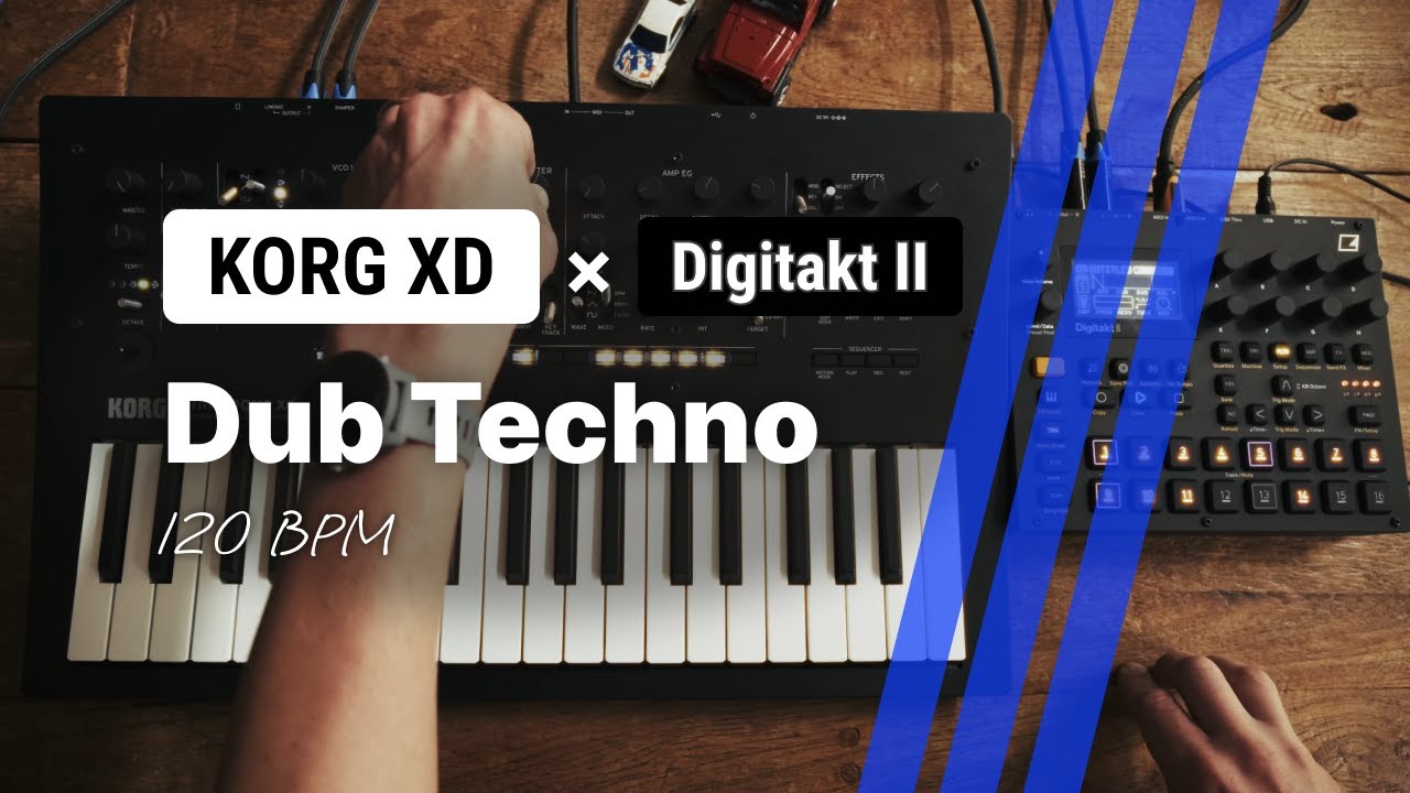 Korg Minilogue XD × Digitakt II Dub Techno | 120 BPM | 4K | 2024