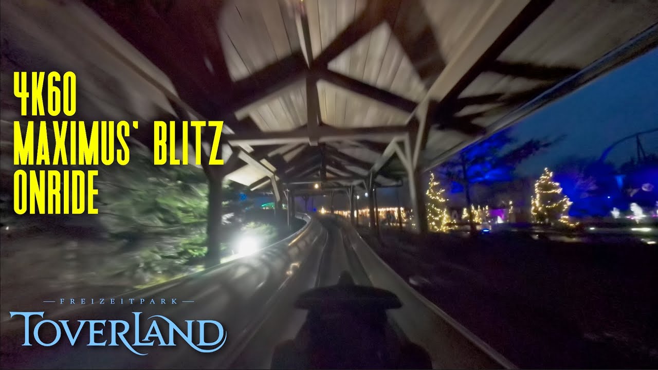 Maximus' Blitz Bahn 4K60 POV Onride in Winter / Christmas / Holiday | Well Themed Wiegand Toverland
