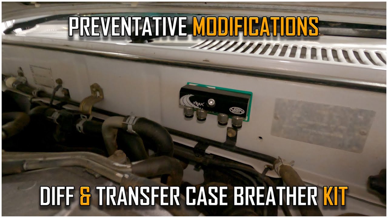 DIY: 4WD Diff & Transfer Case Breather Kit Install