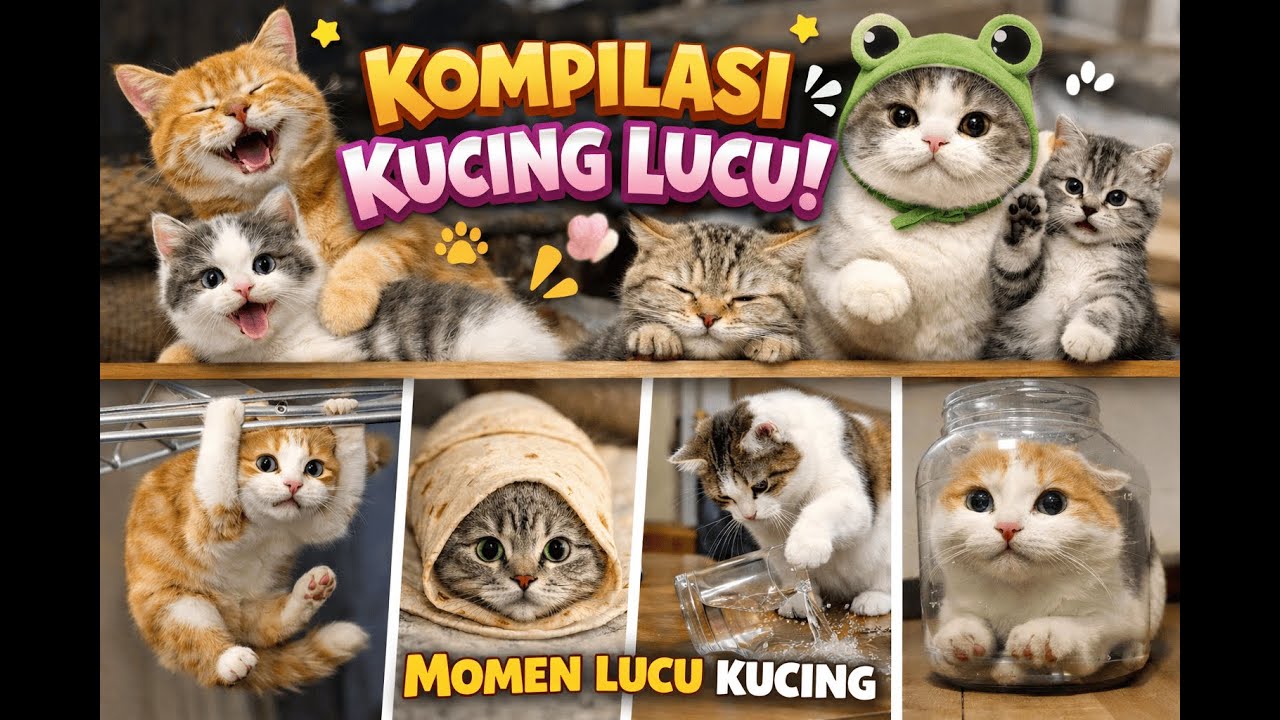 Kompilasi Video Kucing Lucu Bikin Ngakak 😂.