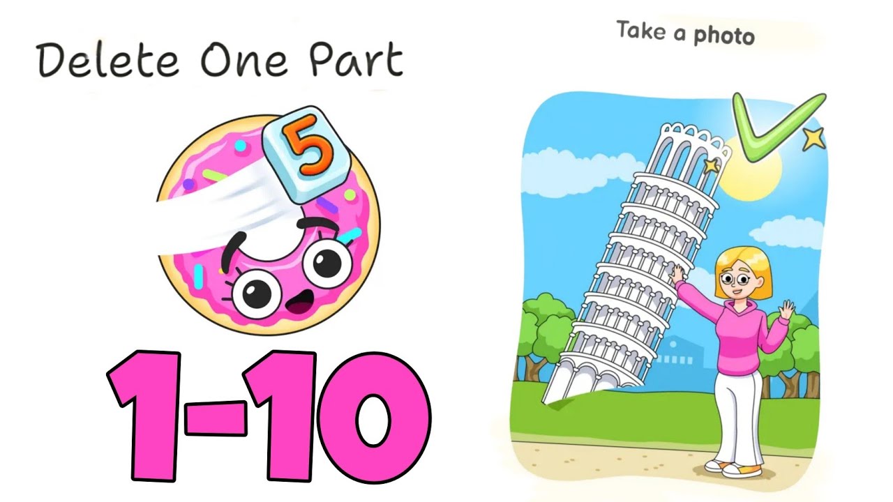 DOP 5 (Delete One Part) Level 1-10 Walkthrough Solution - All Levels - Android GamePlay
