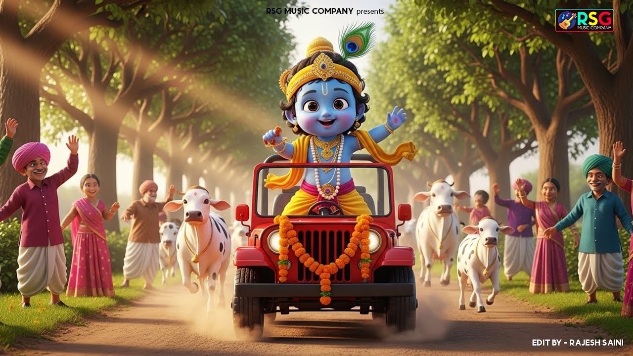 Little Krishna Song छोटी छोटी गैया - Choti Choti Gaiya Chote Chote Gwal | Krishna Song