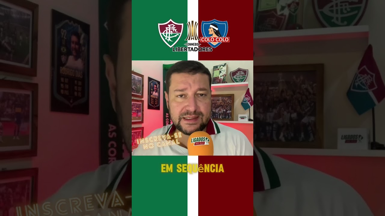 Shorts do Ligados no Flu. Vit&oacute;ria do Fluminense sobre o Colo Colo &eacute; fundamental. #fluminense