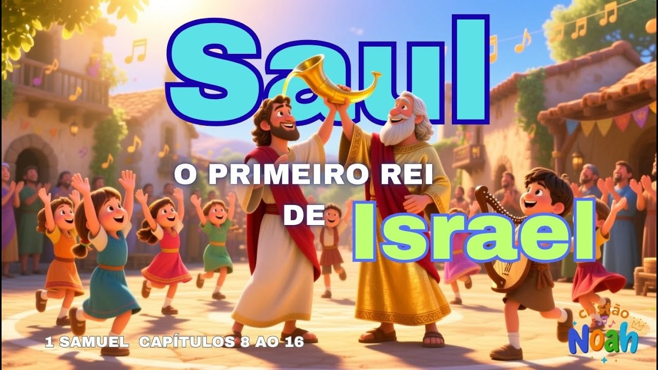 🎶 Saul O Primeiro Rei de Israel - Música Infantil Bíblica 🎶