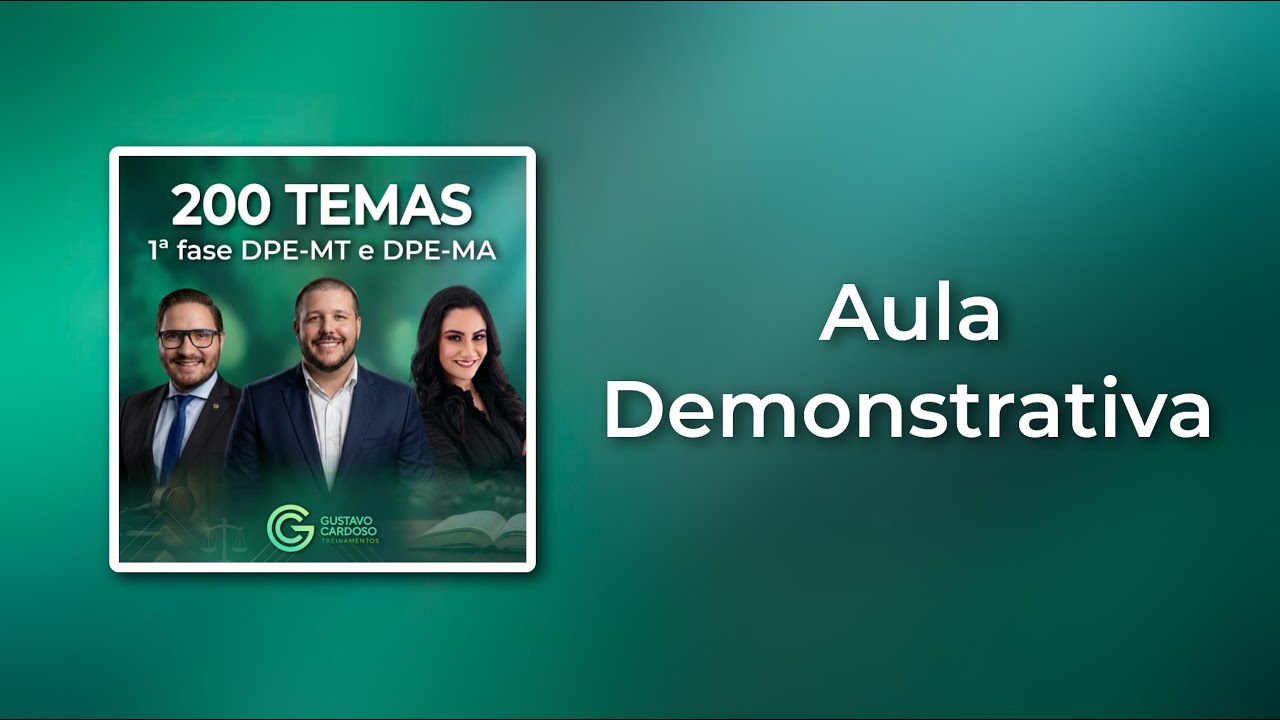 Aula Demonstrativa - Projeto 200 Temas