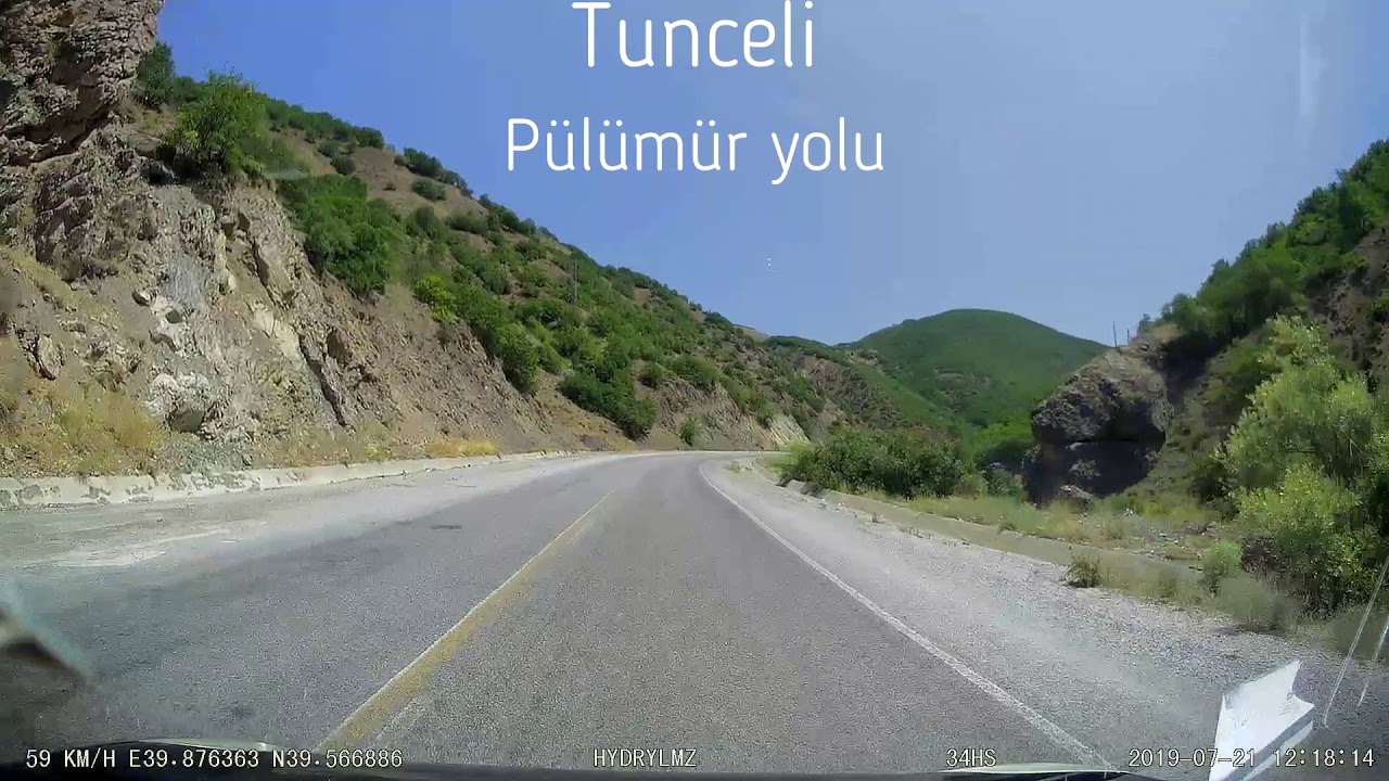 Enfes manzarasıyla  dersim Tunceli Pülümür yolu bölüm 1