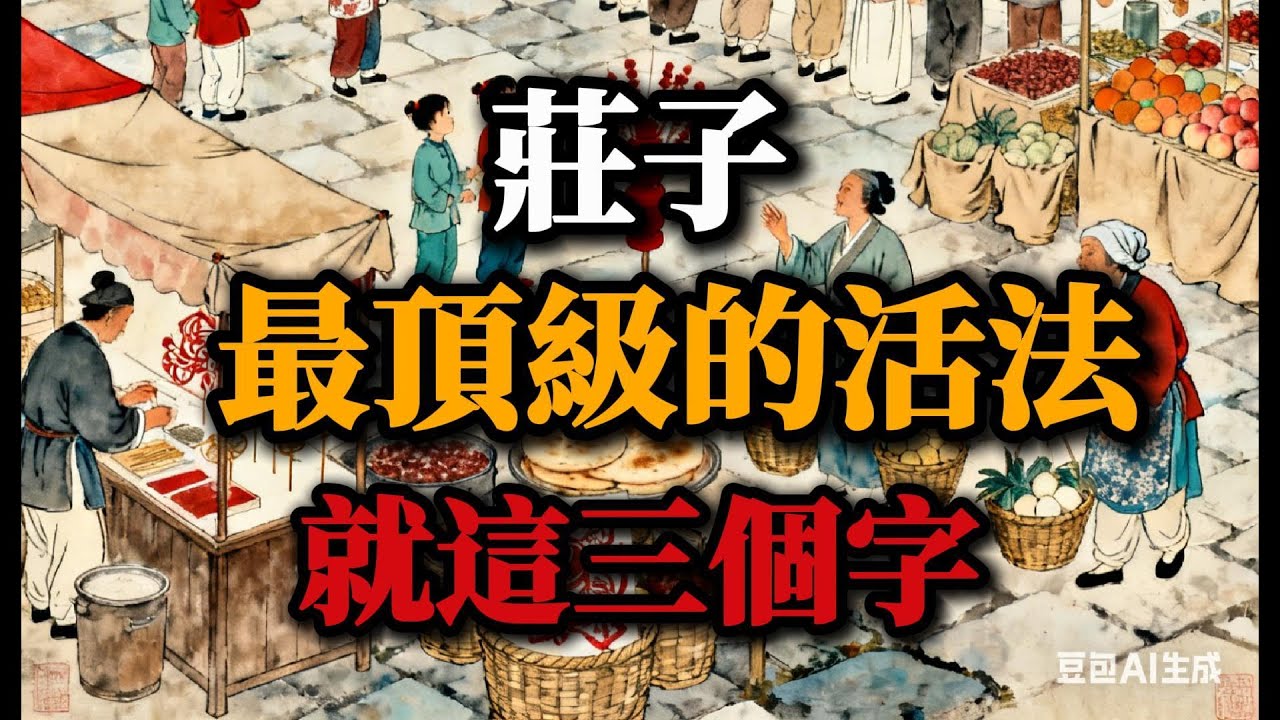 活得太累？莊子：頂級的活法，其實是做個「廢物」。 #成長密碼 #莊子 #精神內耗 #焦慮 #治癒 #智慧