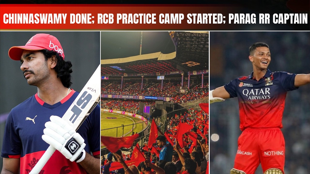 RCB back in Chinnaswamy | IPL 2026 Camp started | RR new captain Riyan Parag