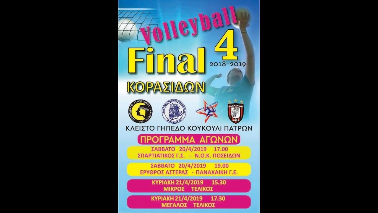 O Μικρός Τελικός του Final 4 Κορασίδων της ΕΣΠΕΠ, μεταξύ των ομάδων ΝΟΚ «ΠΟΣΕΙΔΩΝ» και ΠΑΝΑΧΑΪΚΗΣ