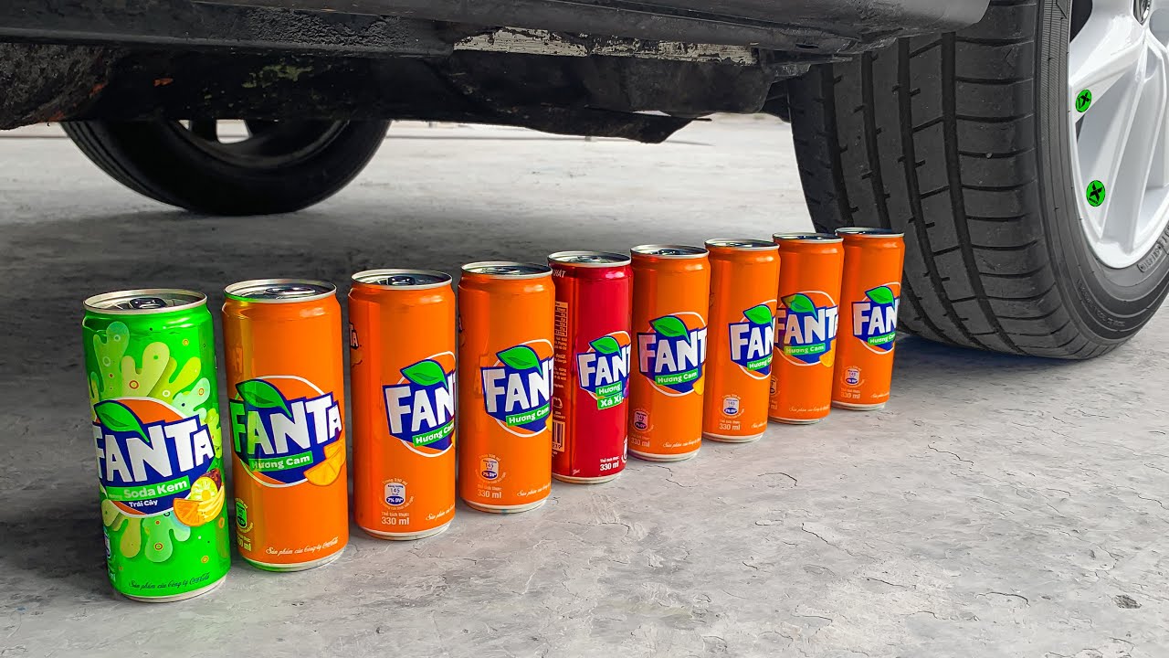 Funny Crushing Experiments! Coca Cola, Fanta vs Car! Crushing Crunchy & Soft Things with Car ASMR!