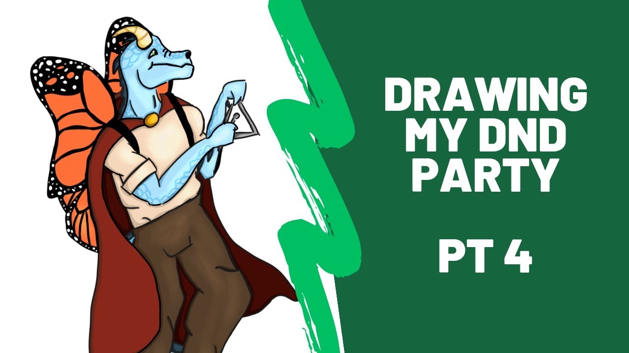 Drawing my DnD Party pt 4 - Dungeons and Dragons Charcters