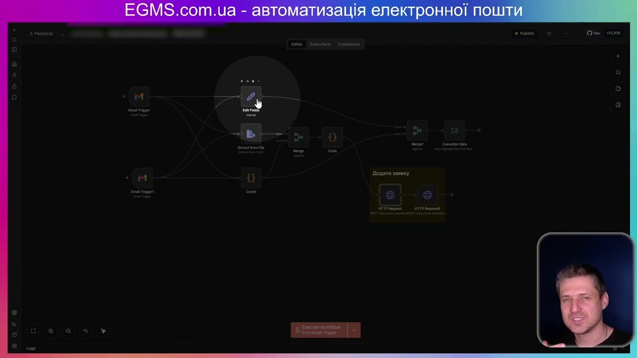 Огляд працюючої системи автоматизації пошти для e-commerce в n8n