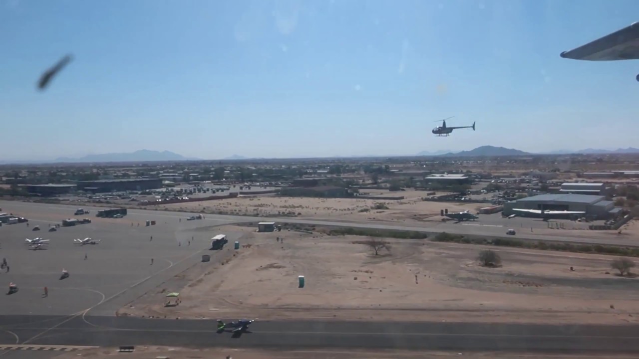 Two fly-bys in a Short Sherpa at the Cactus Fly-In in Casa Grande