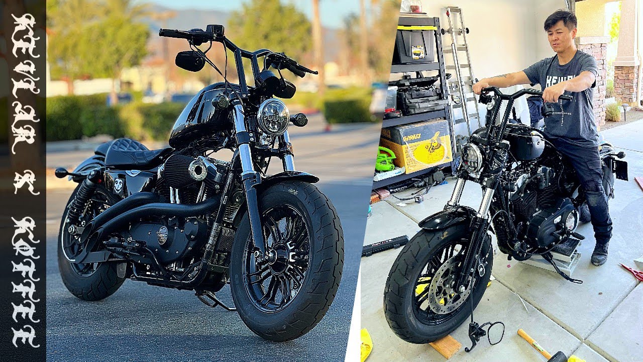 Lucky Daves T-Bar Install on 2022 Harley Sportster 48