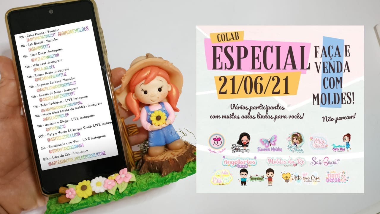 Porta celular Camponesa COLAB Faça e venda com moldes