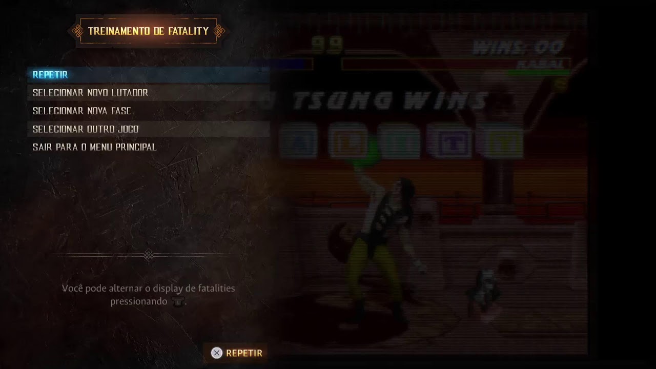 Mortal Kombat - Treinamento de Fatalities e Brutalities