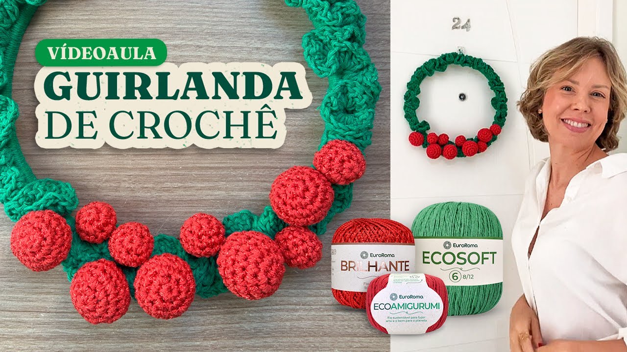 Guirlanda de Crochê - por Laura Prado