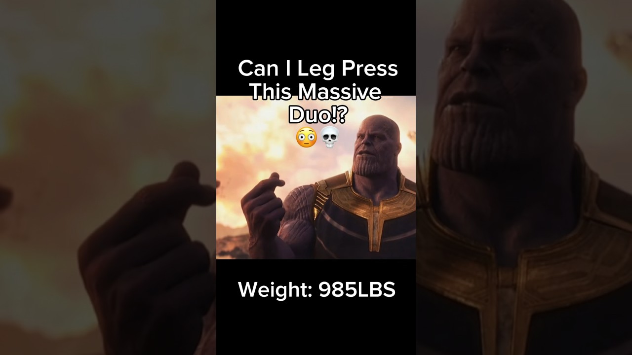 CAN I LEG PRESS THIS MASSIVE DUO!!? 😳💀