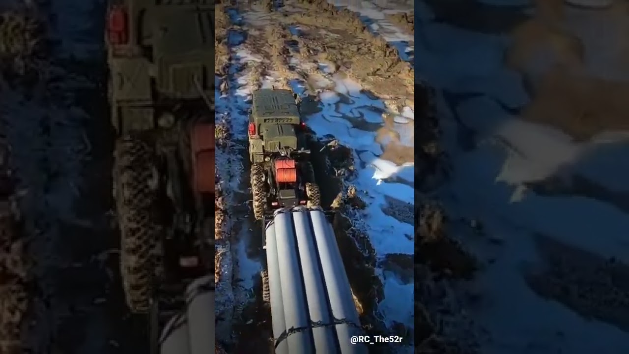 Mammoth Icebreaker- Pipeline Heavy duty truck #Shorts #maz537 #mammoth