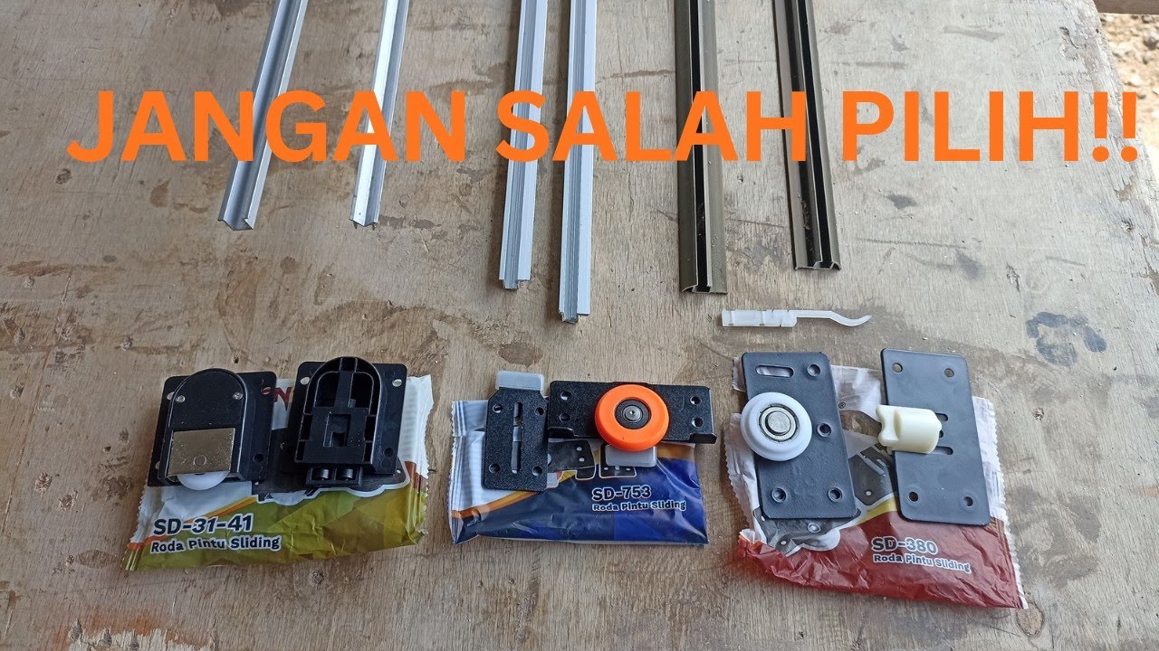 Различные типы направляющих и колес для раздвижных дверей шкафа-купе, которые я использовал