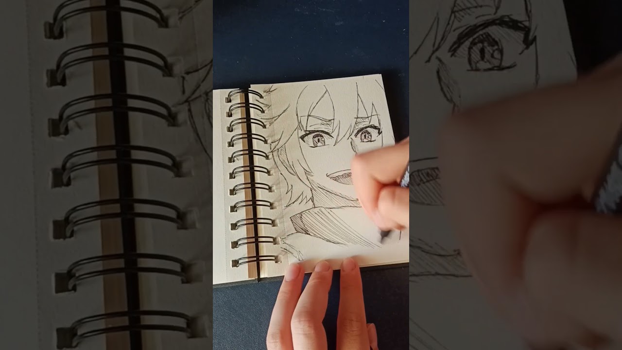 Drawing Keyaru from redo of healer #animeart #keyaru #shorts