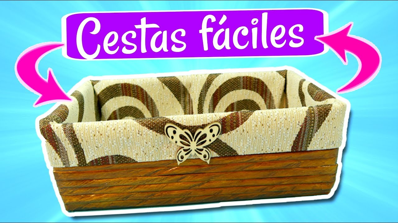 Cómo hacer CESTAS de papel PERIODICO. Reciclaje de CAJAS