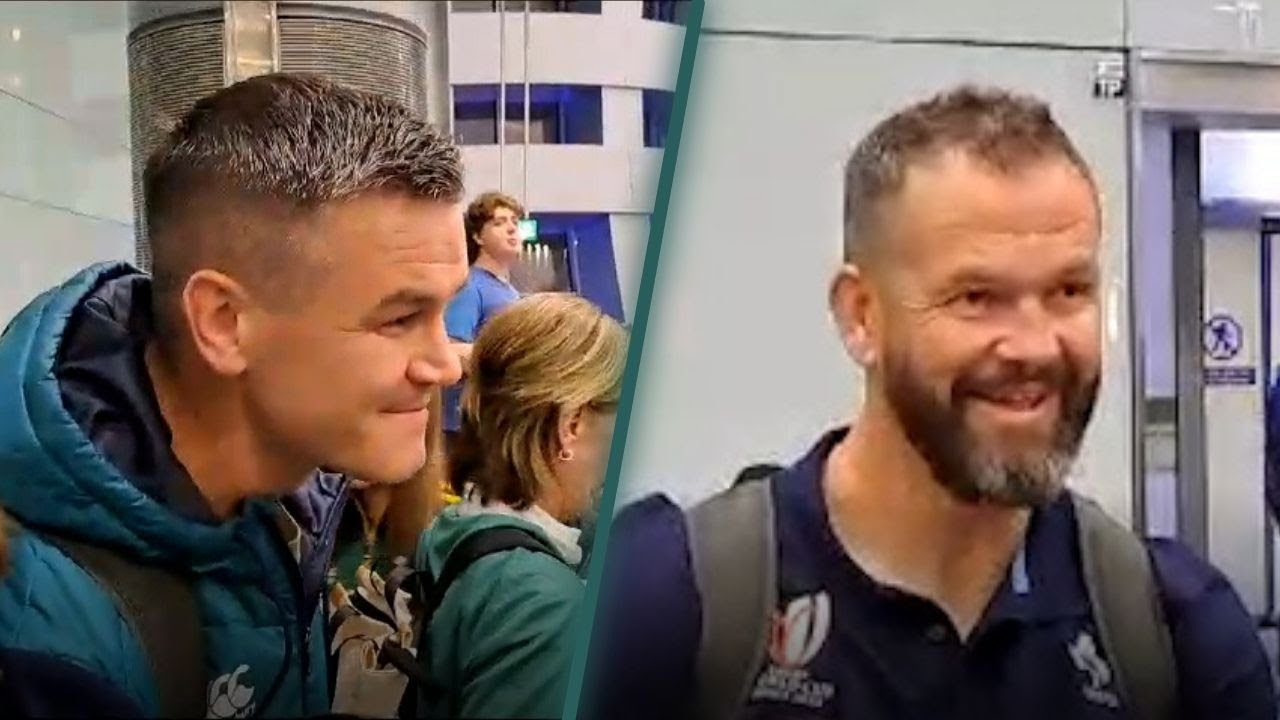 Irish Rugby team receives warm welcome from fans at Dublin Airport