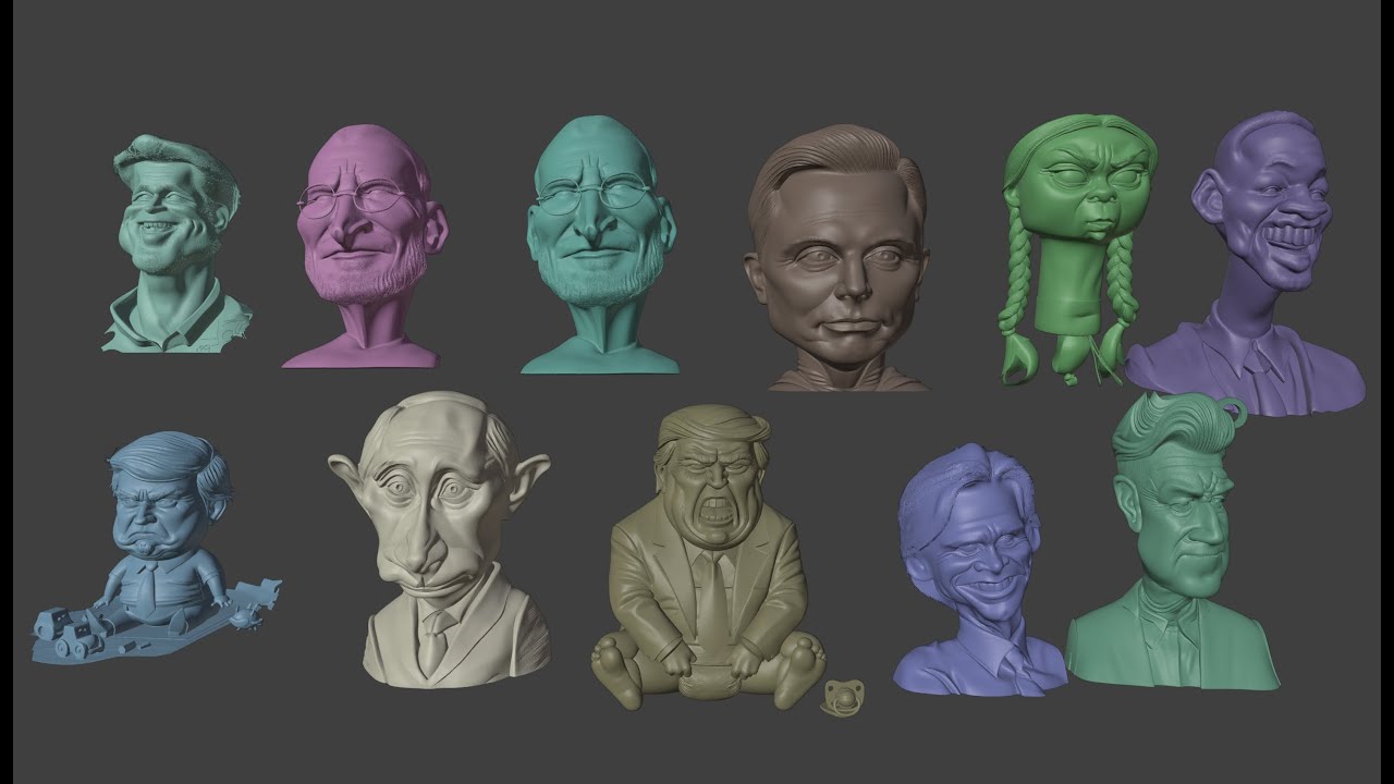 3d Caricatures with Sparc3d