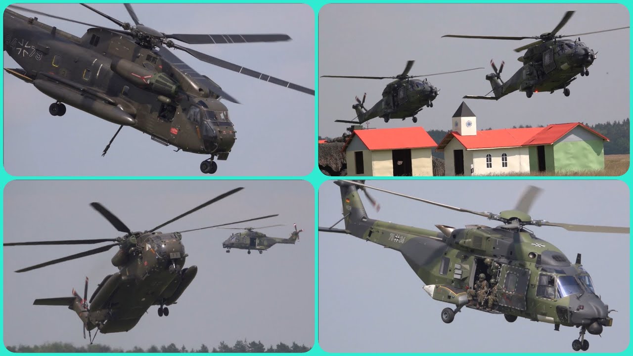 Tiger, NH 90 und CH 53 Evakuierungsübung TAG der BUNDESWEHR- Faßberg 2024