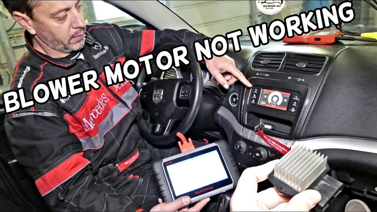 DODGE JOURNEY HEATER BLOWER MOTOR FAN AC DOES NOT BLOW AIR FIX. FIAT FREEMONT BLOWER MOTOR FAN FIX