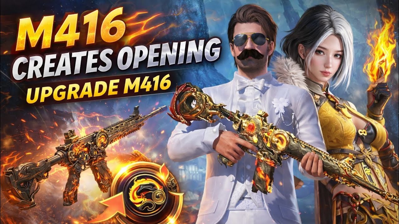 |M416 crates opening and upgrade m416.| Finally m416 bro.#PUNGMOBILE.