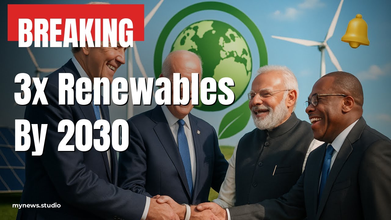 Global Leaders Pledge Triple Renewables: Fossil Fuel Era Ending