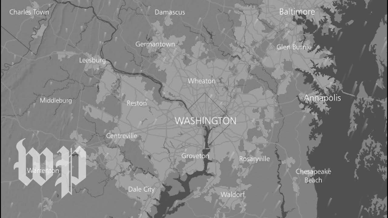Watch as freezing rain moves toward the D.C.-area