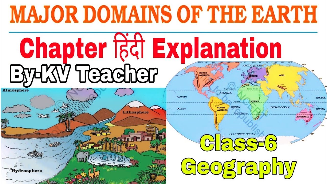 (PART-1) Major Domains Of The Earth /Class-6 Geography NCERT Chapter 5 हिंदी Explanation KV teacher
