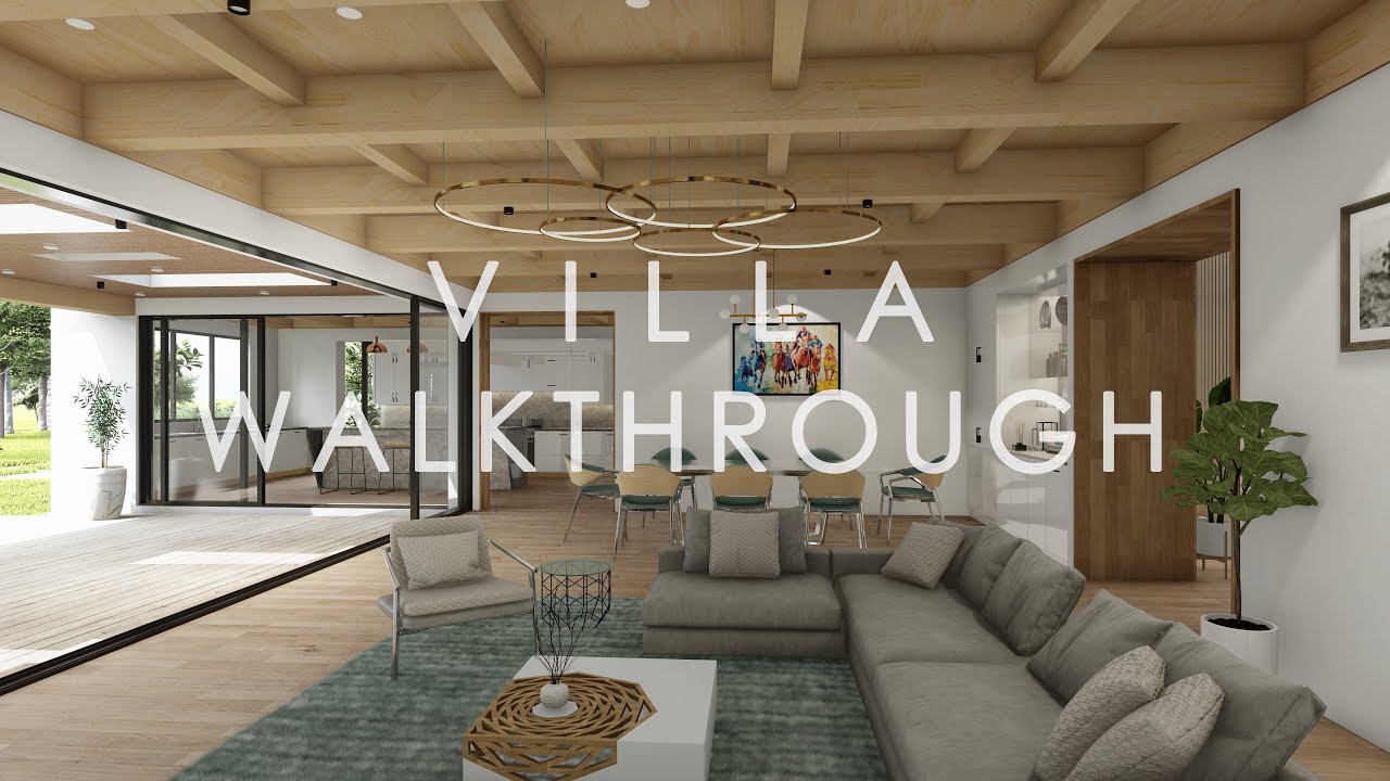 Realistic Villa 3D Walk through in 4K