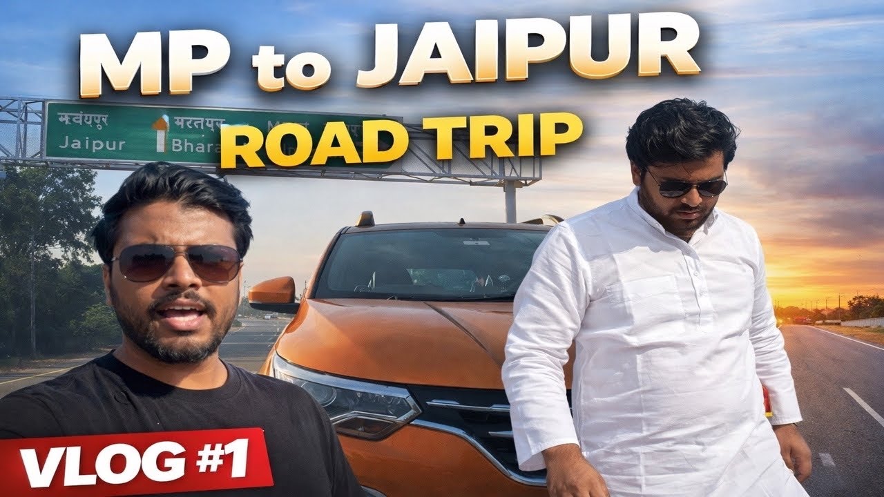 Travelled 3 states in 1 day|MP TO JAIPUR | Road Trip | Vlog1 