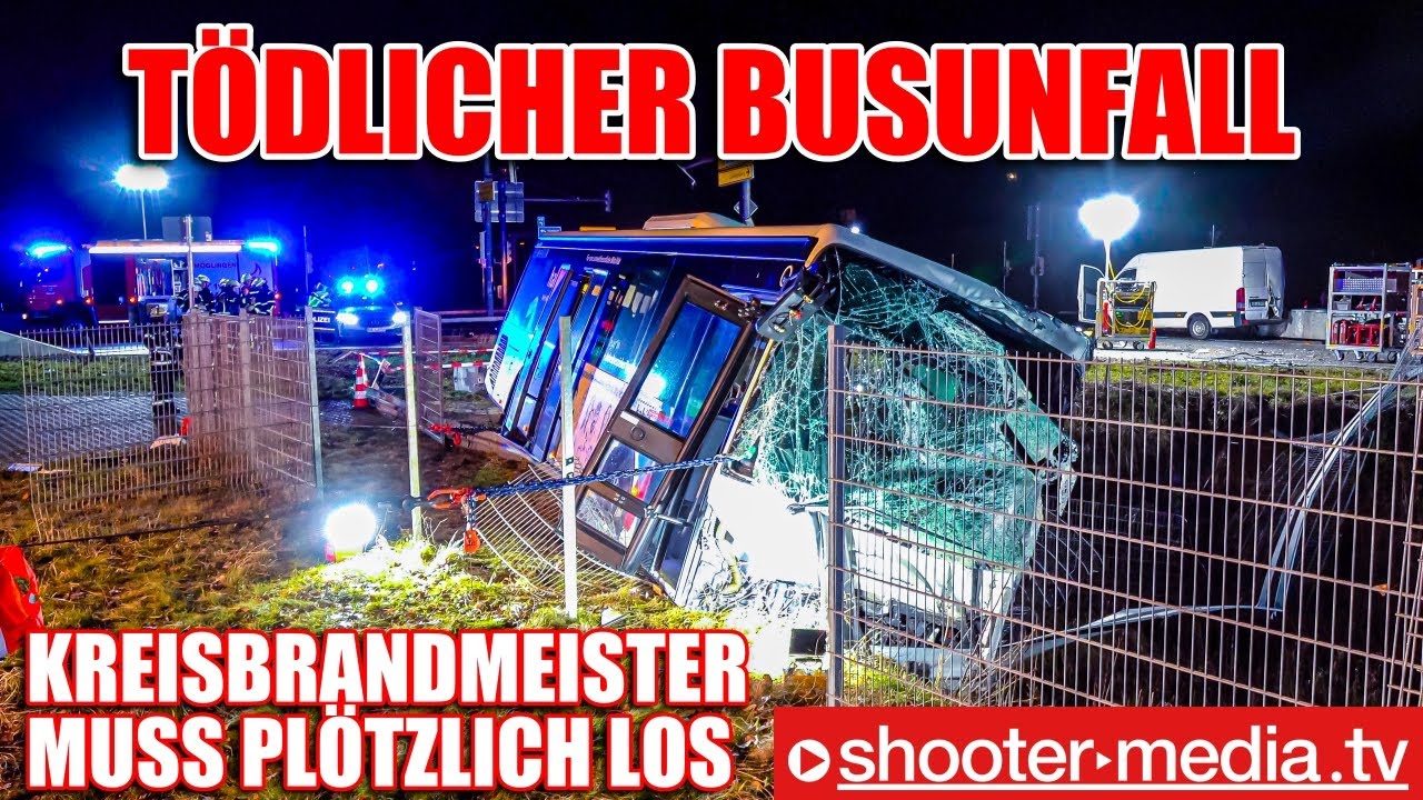 ⛔️ 🚒  TÖDLICHER BUSUNFALL - KBM MUSS PLÖTZLICH LOS  🚒 ⛔️ |  Kollision mit Transporter