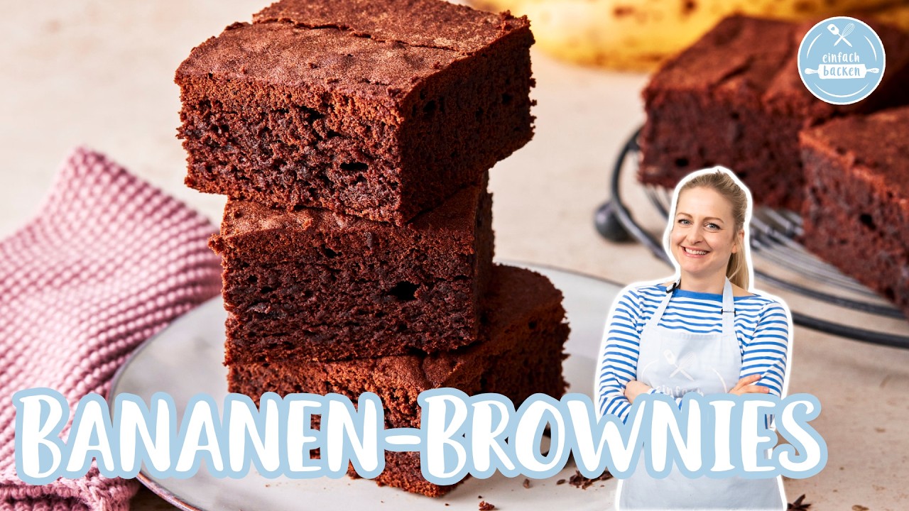 Bananen-Brownies 🍌🍫 | Die saftigsten Bananen‑Brownies EVER! | Einfach Backen