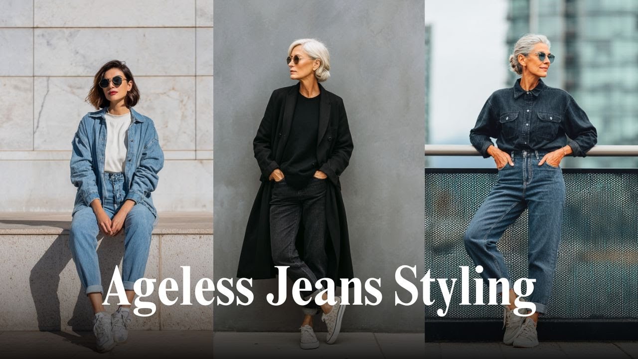 Modern Casual Style for Women Over 60 | Flattering Jeans and Sneakers Outfits