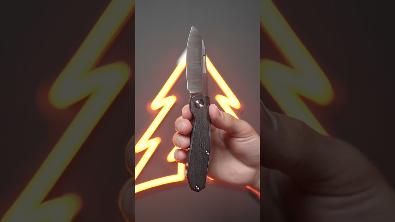 Нож Remette Squirrel сталь M390 рукоять Burnt Lightning Titanium (RTDP-V)
