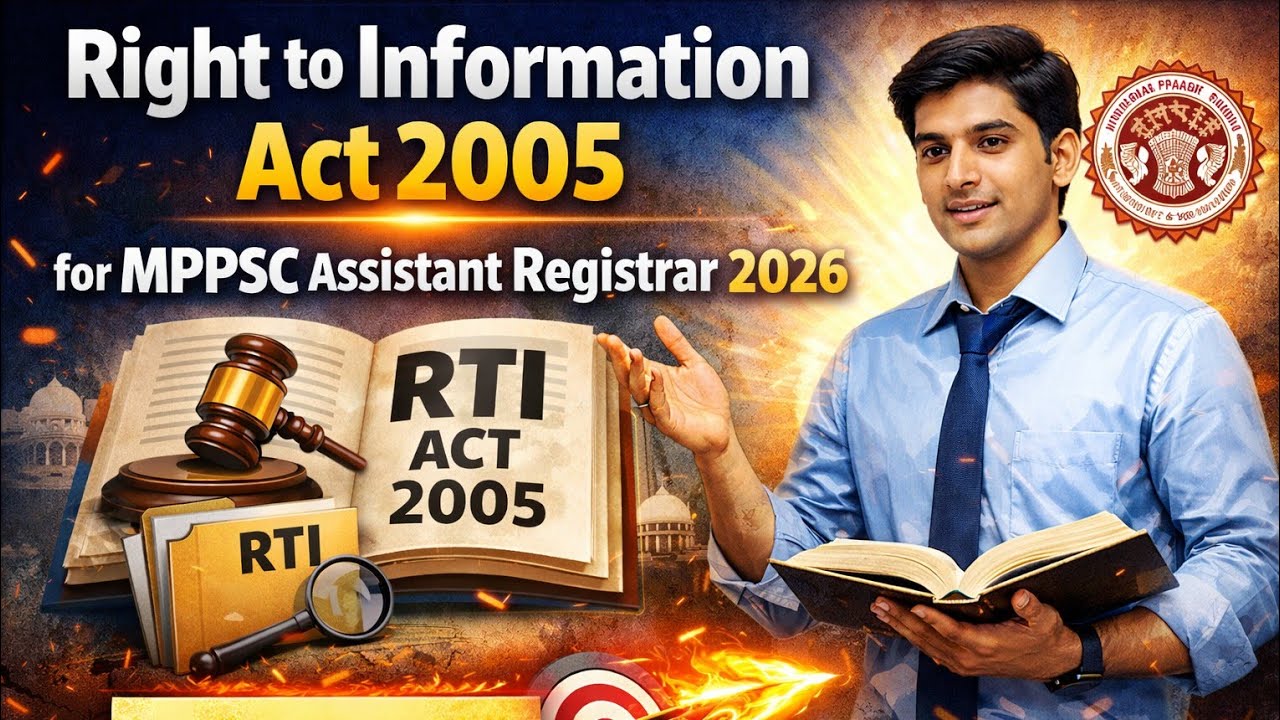  MPPSCसहायक कुलसचिव 2026 RTI act How to prepare any Act for exam #mppsc  