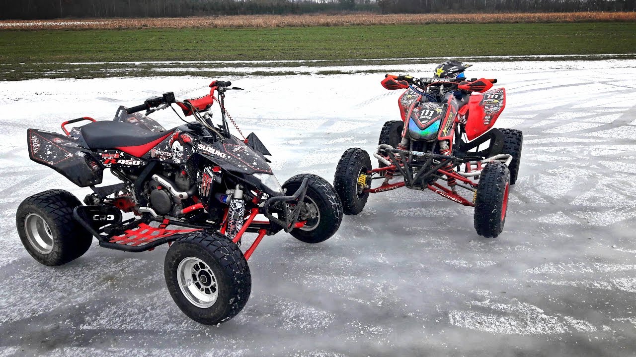 TRX450 & LTR450 Jazda po lodzie