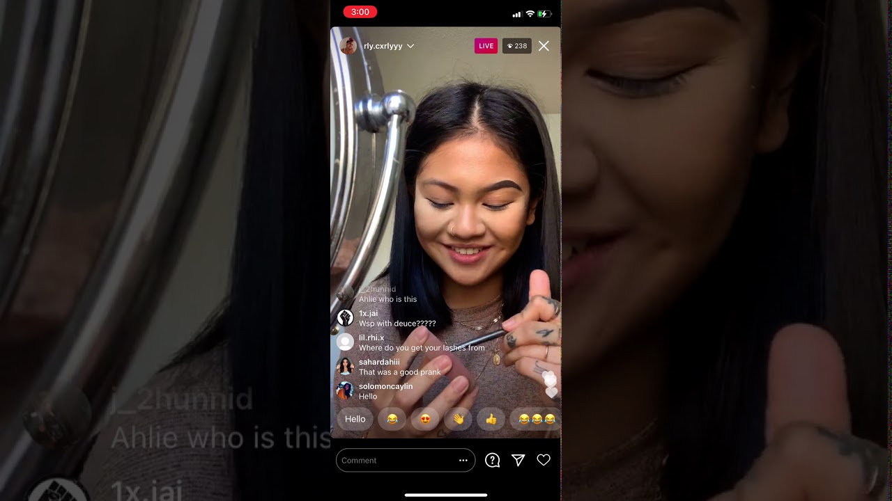 Carly Sarah IG Live 12/5/20